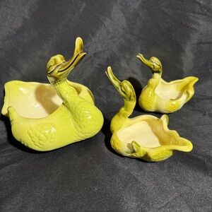 Yellow Duck Ceramic Dish Trio